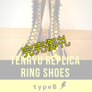 画像1: 【初商品化】天龍源一郎レプリカリングシューズ≪タイプB≫ (1)