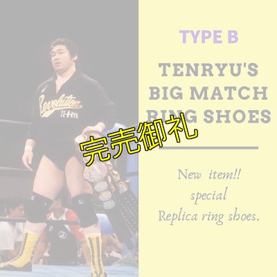 画像2: 【初商品化】天龍源一郎レプリカリングシューズ≪タイプB≫ (2)
