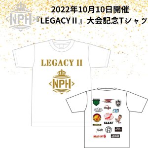 画像1: 『LEGACYII』2022年10月10日大会開催記念Tシャツ《日本プロレス殿堂会》 (1)