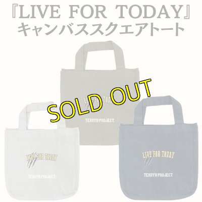 画像1: 『LIVE FOR TODAY』 キャンバススクエアトート (1)