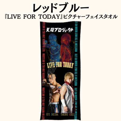 画像1: レッドブルー〈椎葉おうじ × 仁木琢郎〉『LIVE FOR TODAY』ピクチャーフェイスタオル (1)