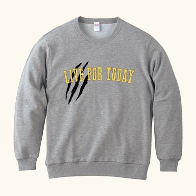 画像2: LIVE FOR TODAY ロゴ トレーナー (2)