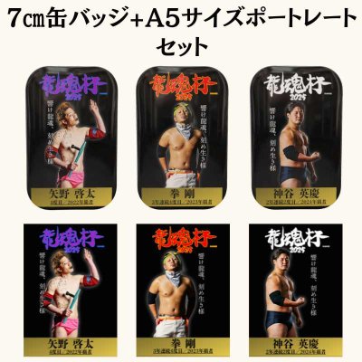 画像3: 龍魂杯2025 特製缶バッジ&ポートレート　セット (3)