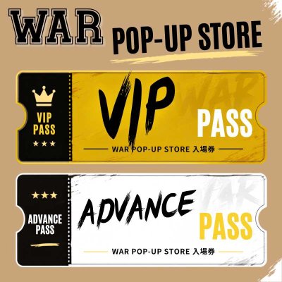 画像1: 【7/25-26】WAR POP-UP STORE 各種入場券 (1)